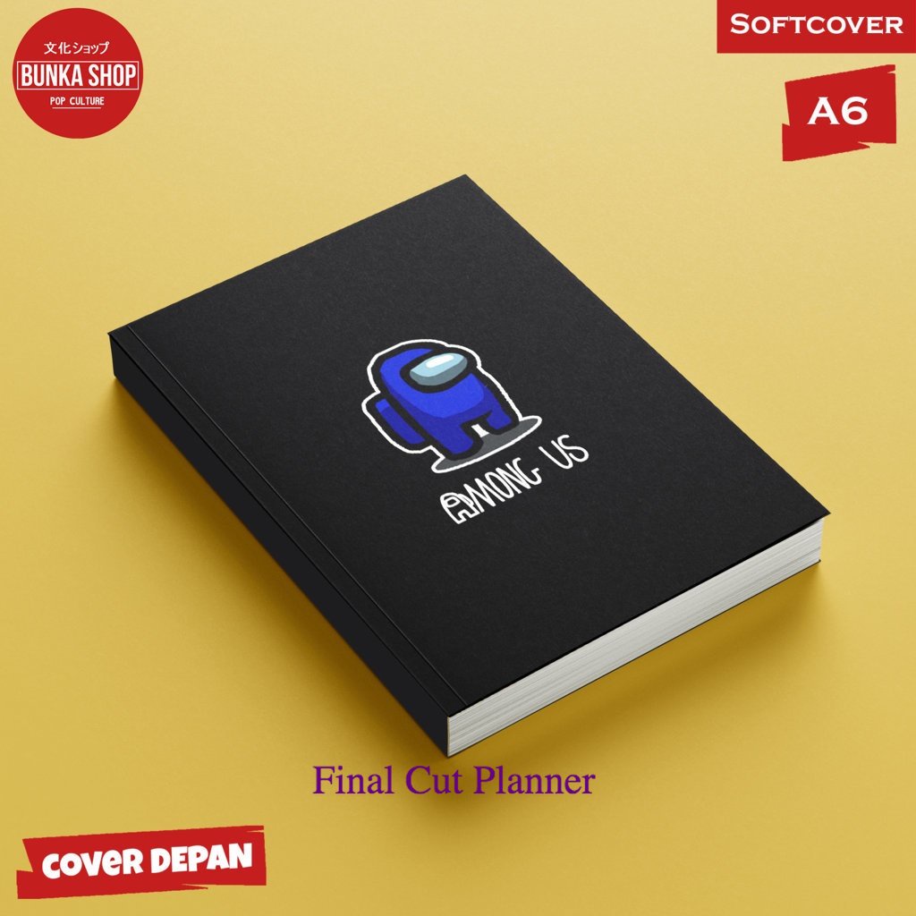 

Pocket Note Among Us Blue Softcover A6 Buku tulis Catatan Notes Agenda Planner Jurnal planner