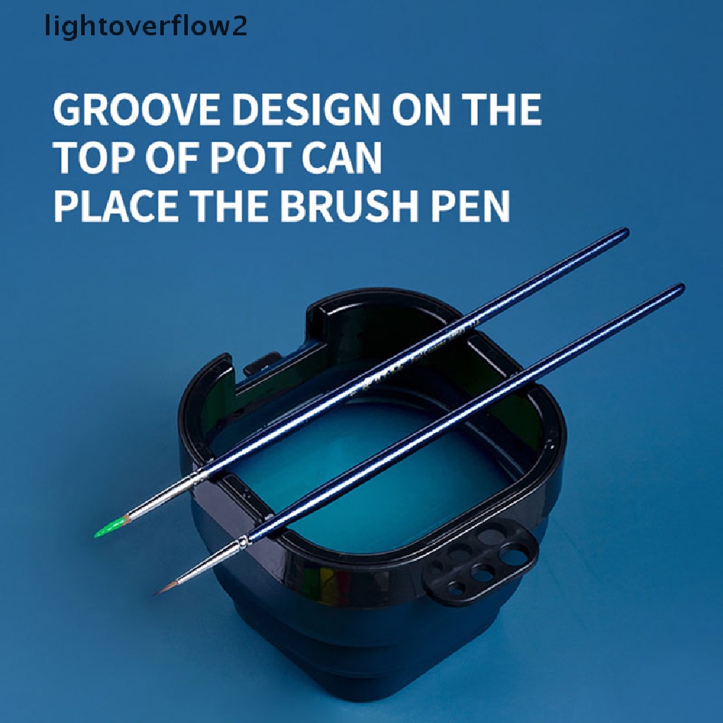 (lightoverflow2) Ember Lipat 16 Sekat Untuk Cuci Kuas Lukis