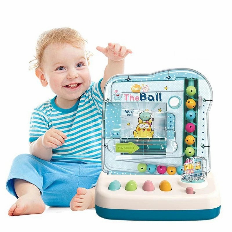 Mainan Edukasi Anak PUZZLE ROLL THE BALL GAME MACHINE Versi Manual &amp; Automatic