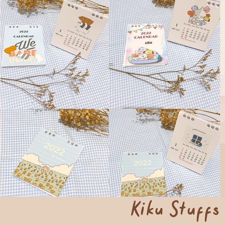 

PRODUK KEREN Mini Kalender Kertas 2022 2023 Hiasan Dekrasi Pajangan Meja Aesthetic Paper Calendar 2022 Desk Decoration • Kiku Stuffs $ 865