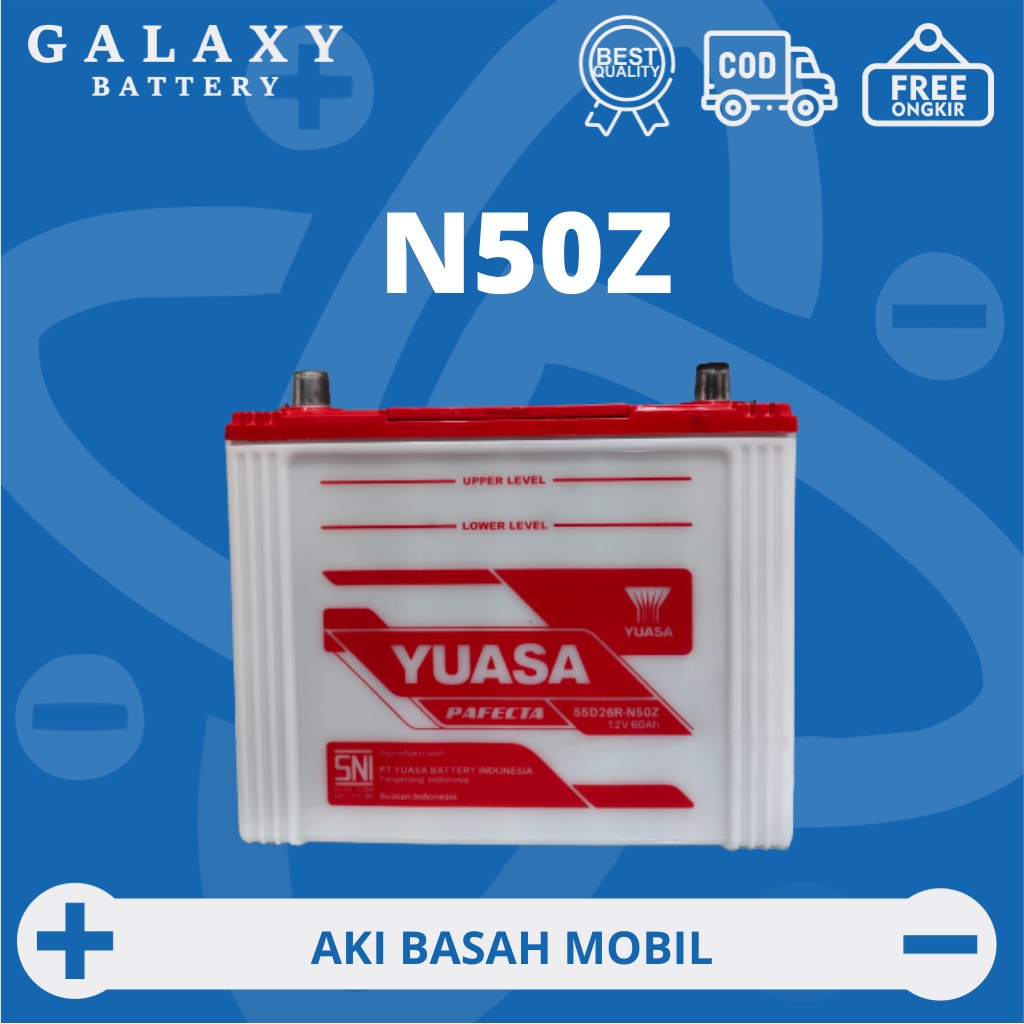 Jual Aki Mobil Zeus Battery N50Z 55D26R AM Aki Basah 12v / 65Ah