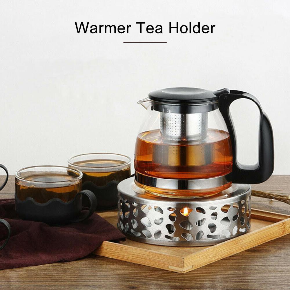 Solighter Tea Warmer Stainless Steel Candle Heater Teaware Tempat Alas Pemanas