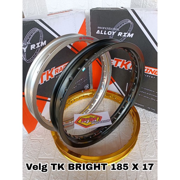 Velg TK BRIGHT Ring 17 x 185 Warna Hitam / Silver / Gold - Velg TK Ring 17