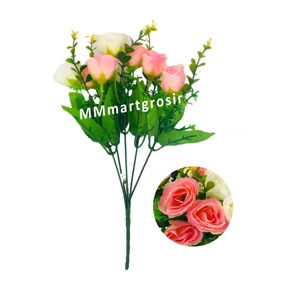 Bunga Rose Hias / Bunga Rose Artificial  / Bunga Hiasan / Bunga Cantik Rose 510