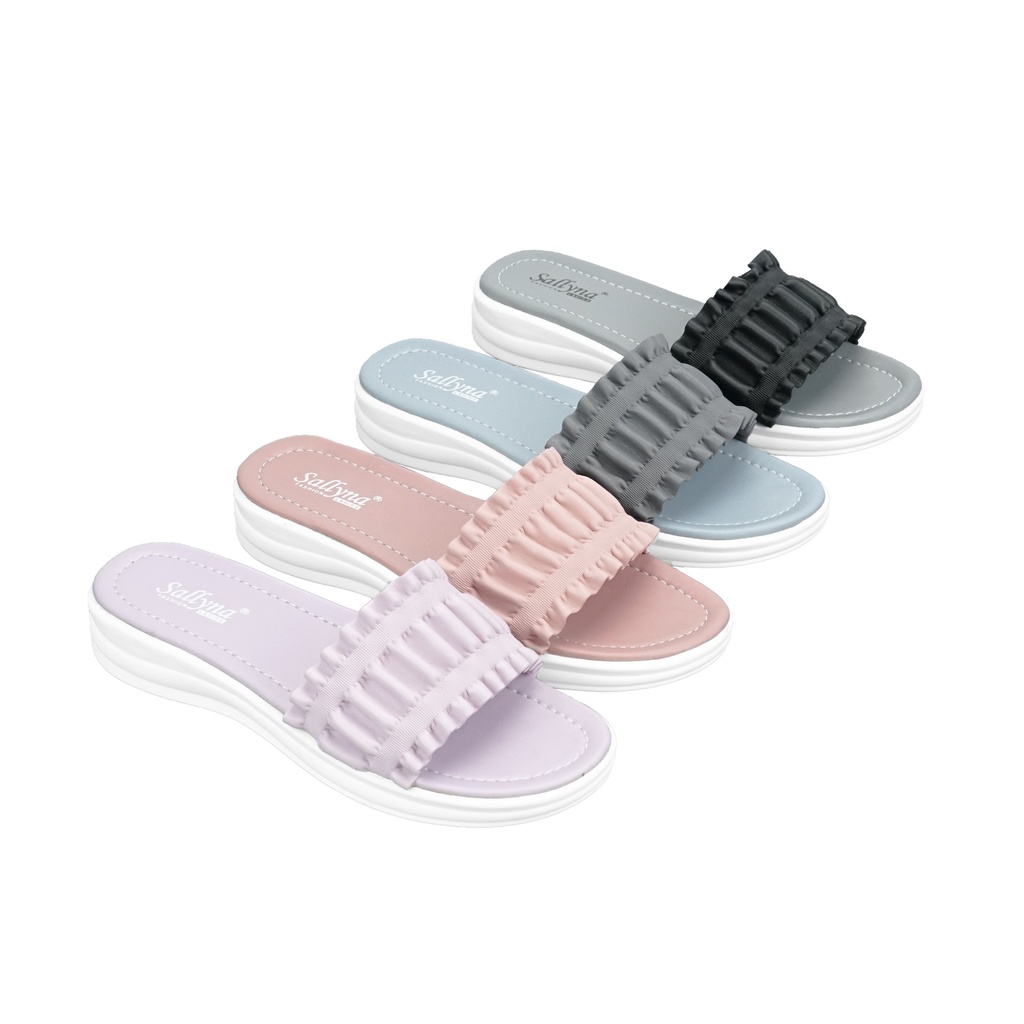 Sandal Slop Kerut Wanita - Melly