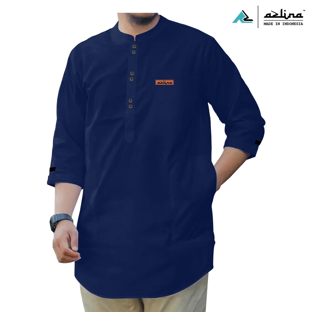 Azlina Baju Koko Dewasa Kurta Pakistan Pria Original Azlina Bahan Katun Madinah Busana Muslim Terlaris COD