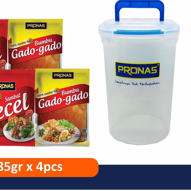 

PRONAS Paket Pecel & Gado Bundling 4 pcs Free Canister