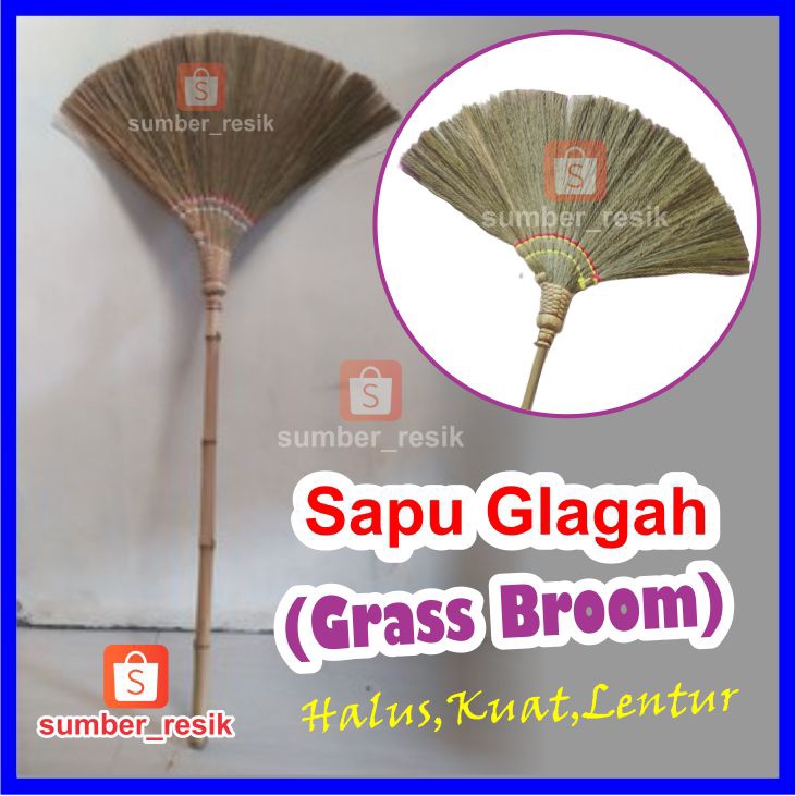 Sapu Lantai Rumput Glagah Alami Untuk Granit dan Keramik
