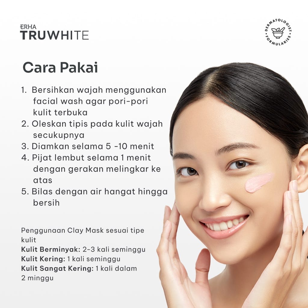 ERHA Truwhite Niacinamide &amp; Calamine Brightening Clay Mask 60g