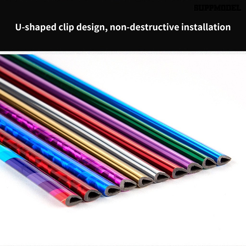 Sm - 10pcs / Set Strip Trim Ventilasi Ac Mobil Bentuk U Fleksibel Anti Gores / Pudar Multi Warna