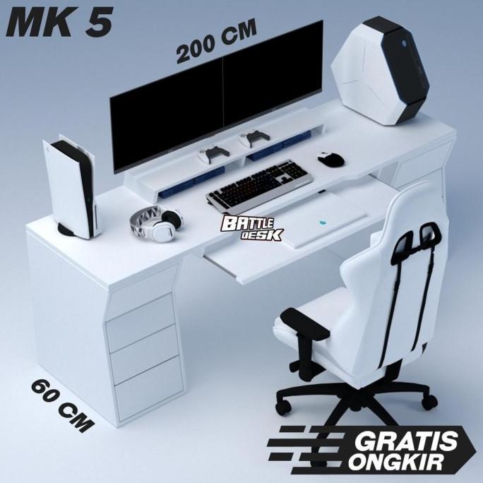 Battledesk Mk 5 - Meja Komputer Gaming Pc Desk Desk Office Kantor Rgb Goldstore9