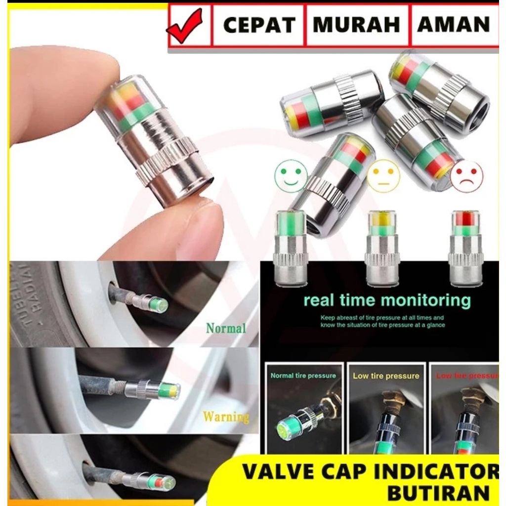 TUTUP PENTIL BAN INDIKATOR TEKANAN ANGIN (MOBIL &amp; MOTOR)