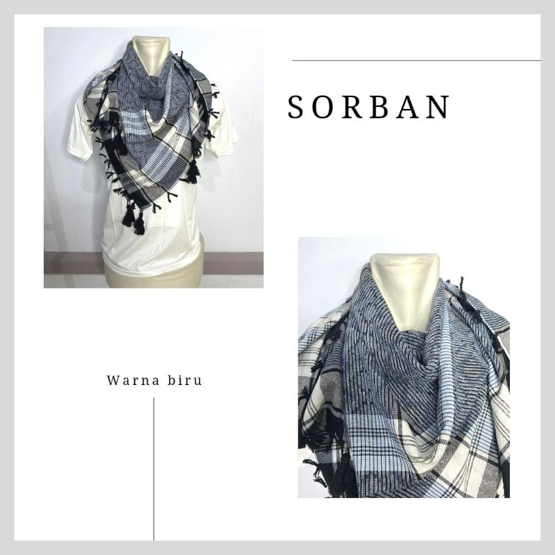 Sorban segi empat ronce/kuncir premium