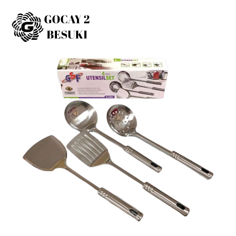 Jual SPATULA SET STAINLESS GSF4404// SPATULA STAINLESS Shopee Indonesia