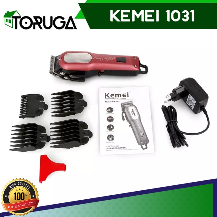 Alat Mesin Cukur Rambut Kemei KM-1031 Clipper Rechargeable Lithium