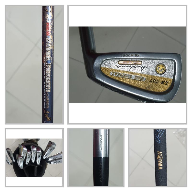 Stik golf Honma LB 737 Pro SpecialShaft New Super Ferrite Carbon LightFlek R bintang 2 .isi 10Pc Bek