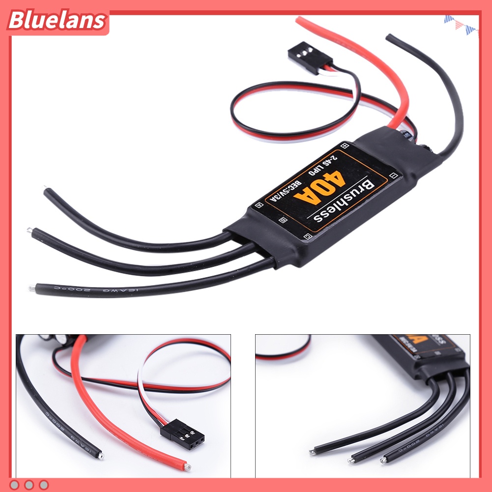 40a Brushless ESC Speed Controller Dengan UBEC Untuk RC FPV Quadcopter Pesawat