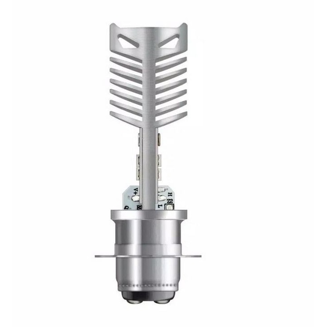 Lampu LED T19 OSRAM M5 H6 P15D K1 bebek matic ac dc putih sepeda motor