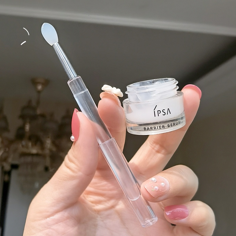 Brush Makeup Multifungsi Gagang Transparan Anti Debu