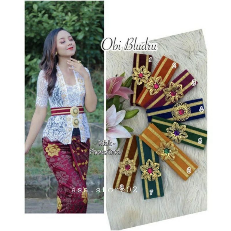Ikat Pinggang Wanita Free Bros//OBI BLUDRU Obi Kebaya Bali/Ikat Pinggang Kebaya/Flash Sale
