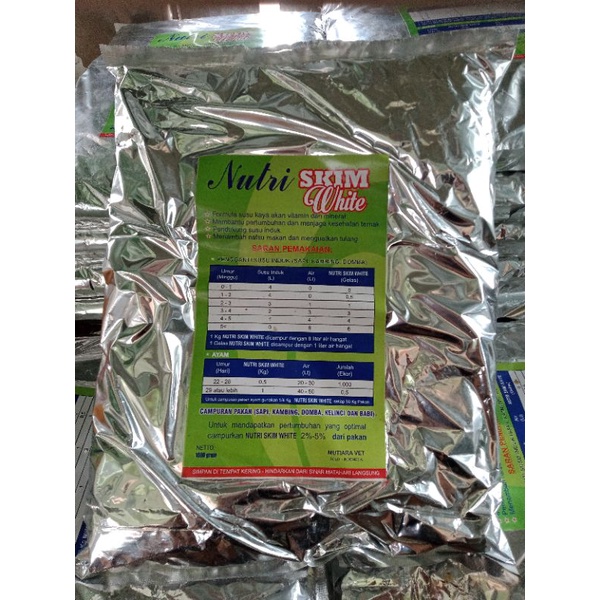 NUTRI SKIM WHITE // SUSU UNTUK HEWAN // BUBUK // 1 KG