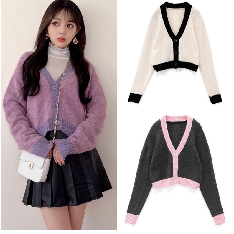 KARDIGAN RAJUT PREMIUM - LISA KNITE CARDY ATASAN WANITA KOREAN