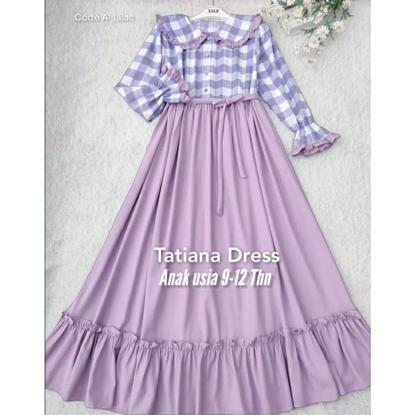 Tatiana Dress Gamis Anak Tanggung Terbaru Baju Muslim Anak Baju Gamis Kore style