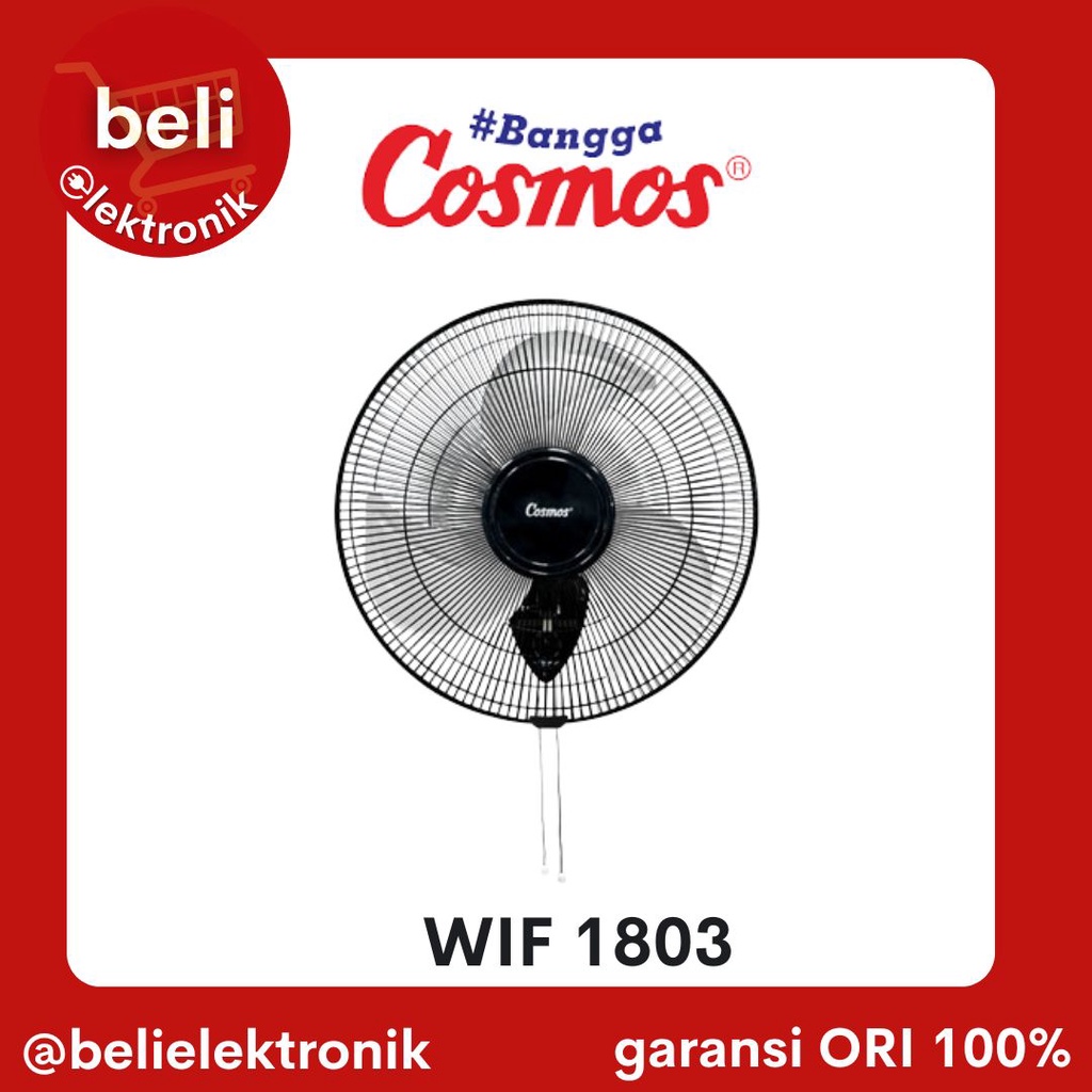 Jual Cosmos Kipas Angin Dinding Tembok Wall Fan Inch Baling Baling Besi Wif