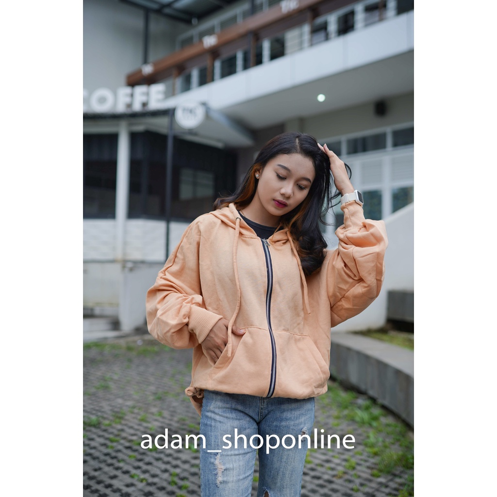 JAKET HOODIE WANITA OVERSIZE - BINTAN JACKET - KOREAN STYLE - TRENDI