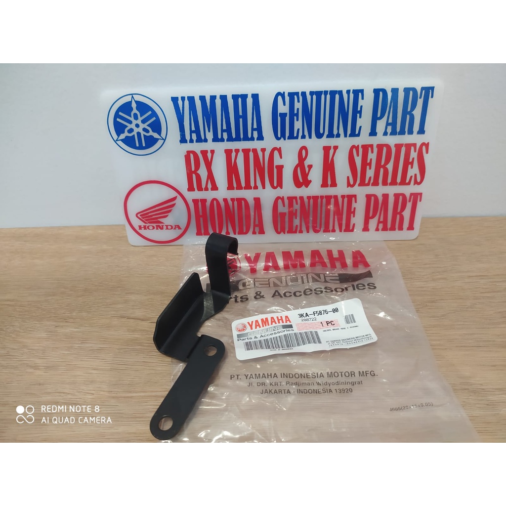 3KA-F5876-00 PEGANGAN BREKET PLAT SELANG REM RX KING ORIGINAL YGP