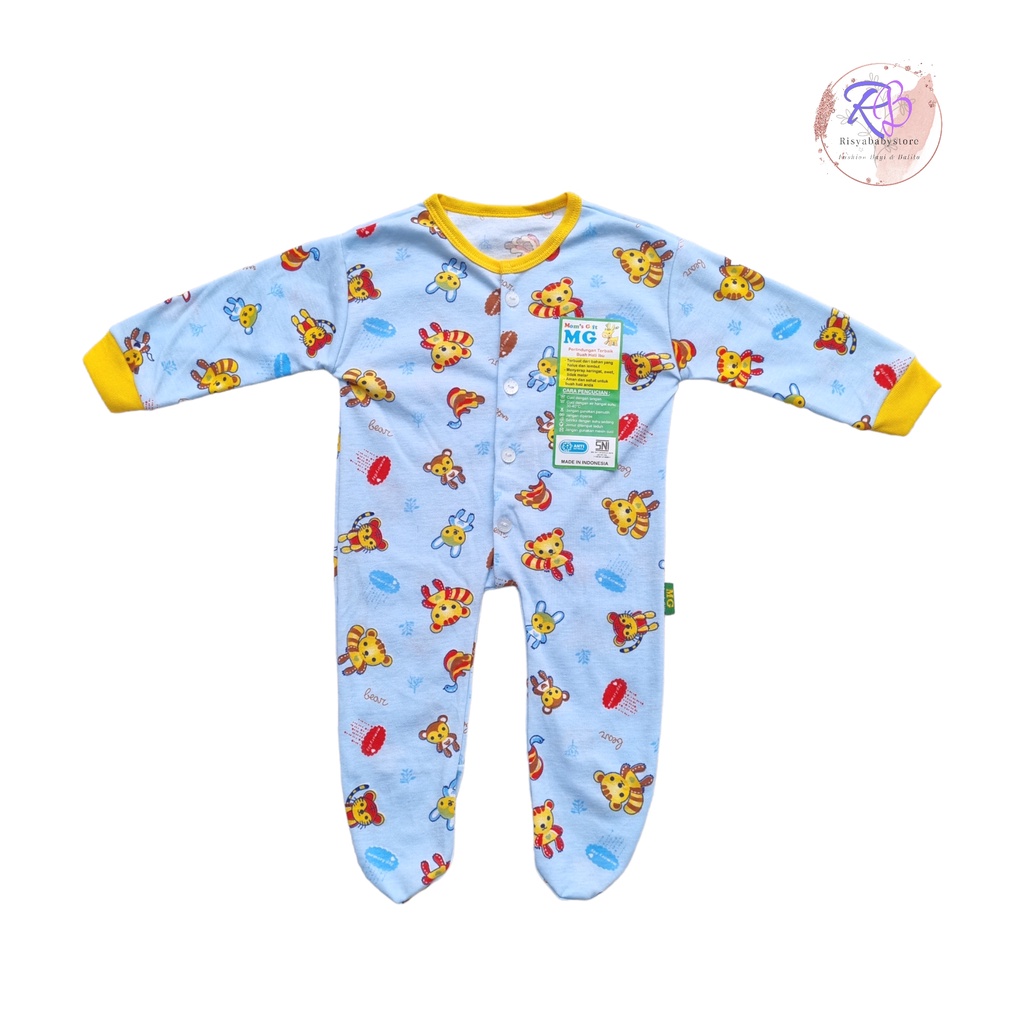 Sleepsuit bayi newborn fullprint 1pcs / sleepsuit Momgift katun double bayi baru lahir