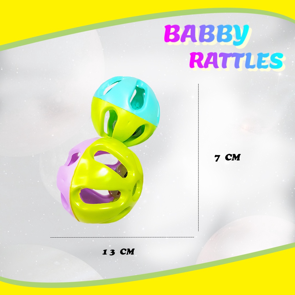 Mainan Edukasi Bayi Kerincingan Bola  1 Pcs Baby Rattles / Mainan Kerincingan 3008