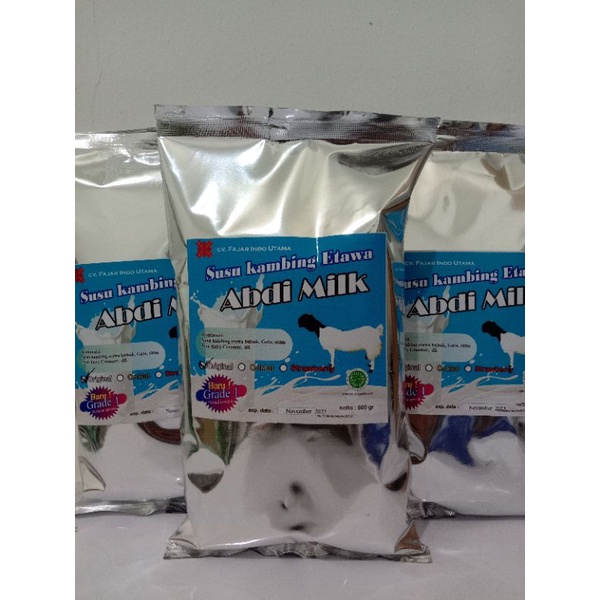 

susu kambing etawa Bubuk organik Original stroberi coklat kemasan aluminium foil 500 gram (grade 1)