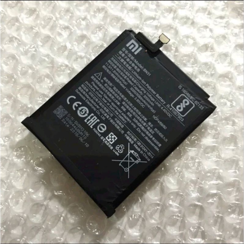 batre battery baterai Xiaomi redmi note 5a original ori copotan bn31