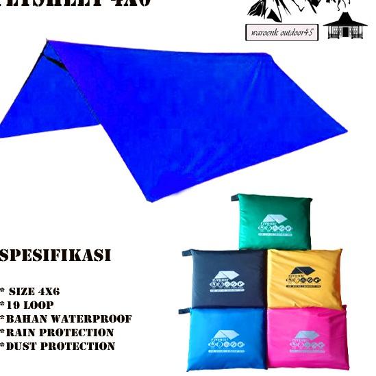 flysheet 4x6 bushcraft  bivak trap trend flysheet 6x4 tutup tenda / flysheet 4x6 waterproof / flyshe