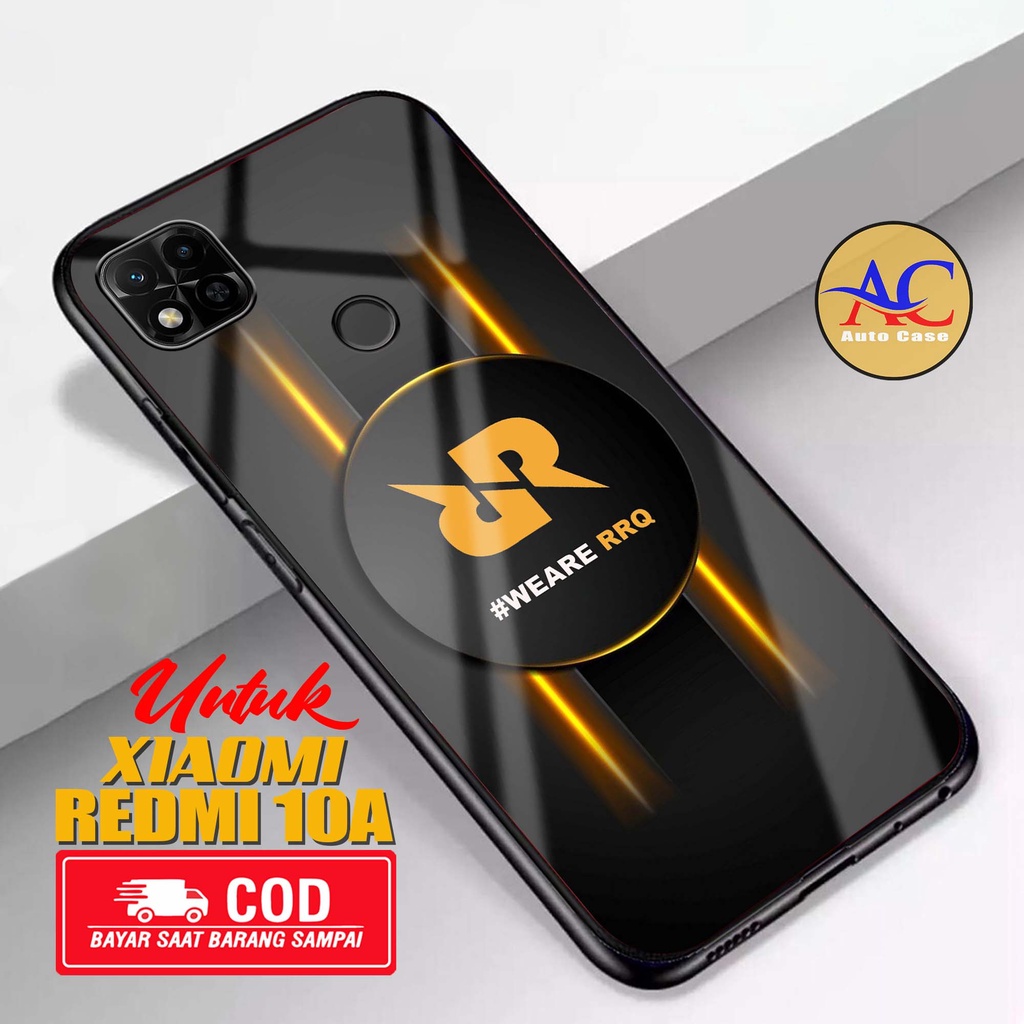 Softcase Glass kaca untuk XIAOMI REDMI 10A RRQ Casing Handphone Case Hp Procamera