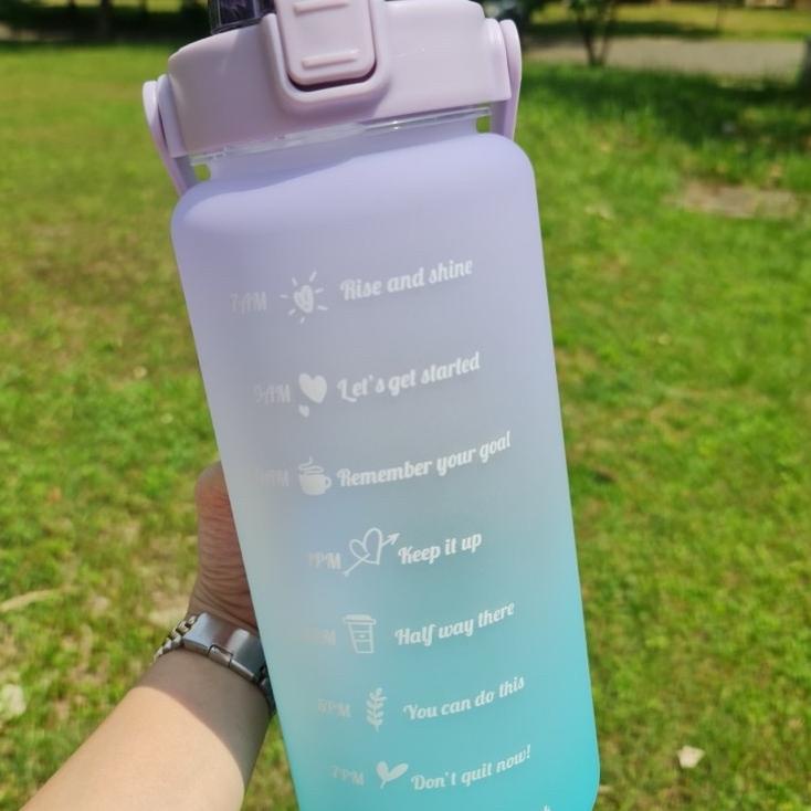 Terbaik (HARGA GROSIR) Botol Time Rainbow | Botol Minum Viral 2 liter | Botol Minum kekinian Viral