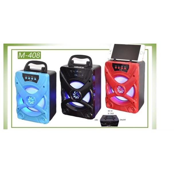 Speaker Bluetooth Wiriless M-418 / M408 Portablet LED Stand Hp Speaker BT [LT.22Oc22ᵂ]