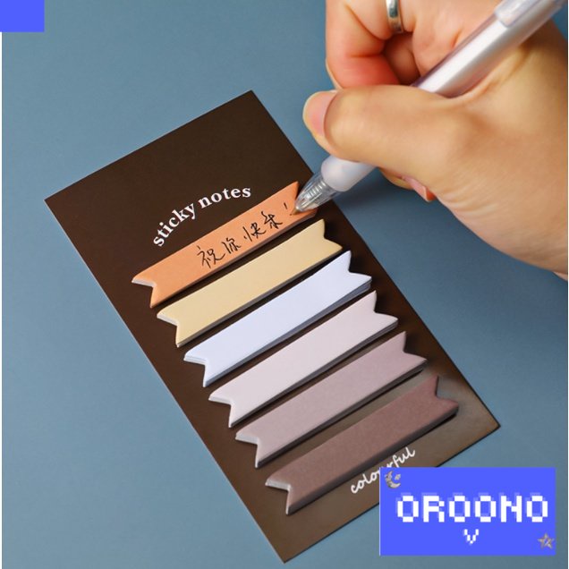 

oroono - Sticky notes gradient classicfy Memo note klasik 6 baris note/cute sticky notes/study/stationary/sticker