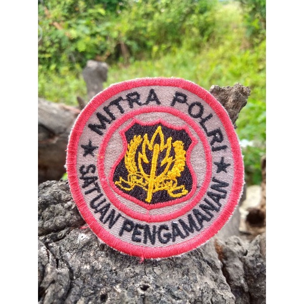 BORDIR LOGO MITRA POLRI SATPAM