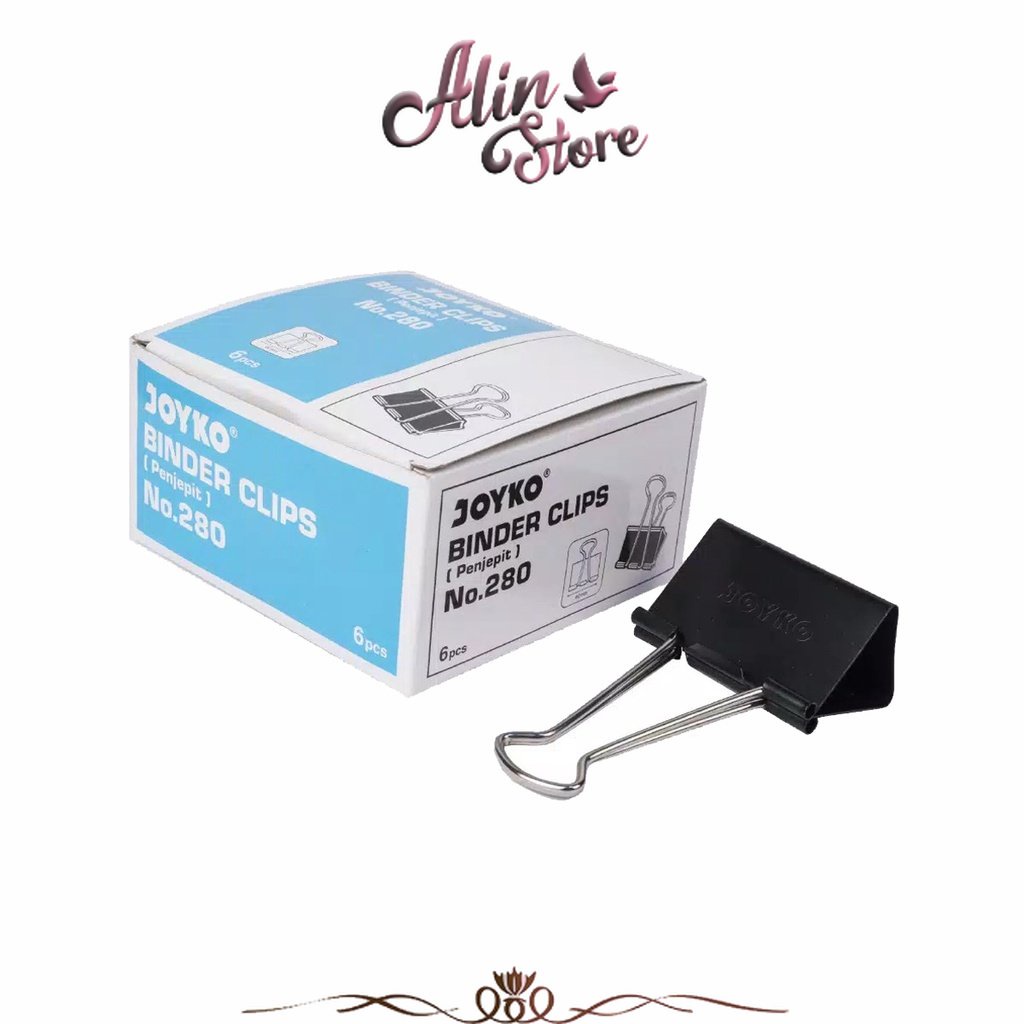 

Clip/ Klip Binder Besar Joyko-280 Isi 6pcs
