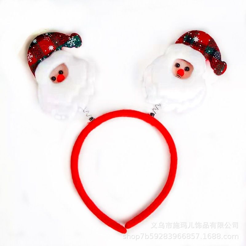 BANDO Natal Rusa Bulu Bando Rusa Merah Kado Christmas Deer Headband