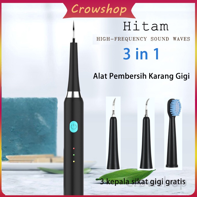 Pembersih Karang Gigi Sikat Gigi Elektrik 2In1 Dental Scaling Sonic Elektrik 3 Modes Perawatan USB Toothbrush Tooth Cleaner Whiten Teeth Tartar Remove Tool