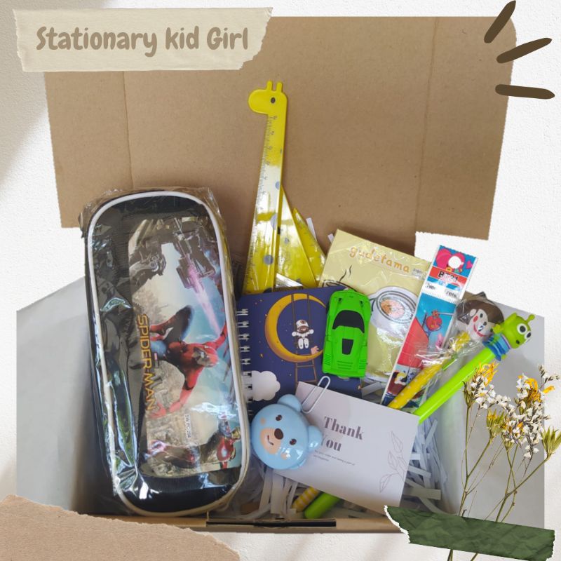 PAKET STATIONERY BOY GIFT BOX MURAH KIDS EDITON ANAK COWOK KADO ULTAH ANAK HADIAH ULANG TAHUN ANAK H