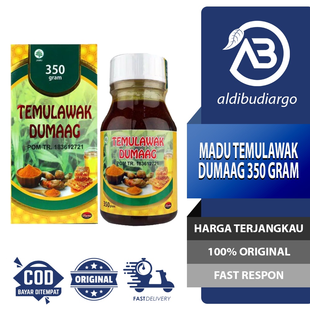 

MADU TEMULAWAK DUMAAG 350 GRAM MADU PENCERNAAN PERUT KEMBUNG MAAG GERD