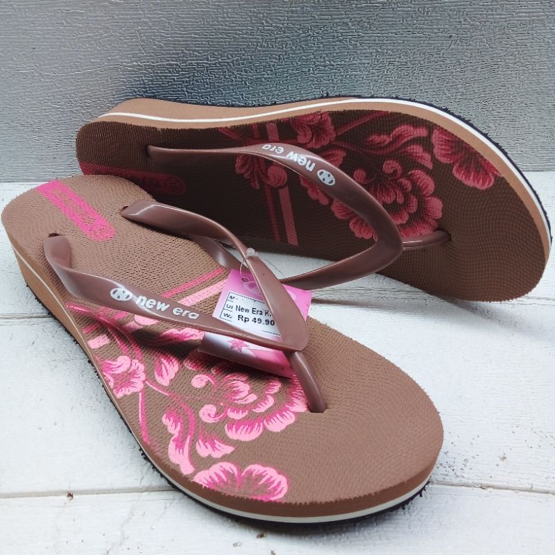 sandal japit wanita new era original/ sandal newera Inaya