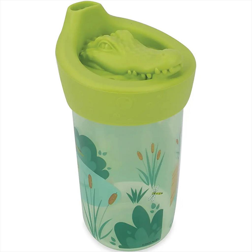 NUBY 3D Character 355ml Spout Cup Alligator 355 ml Gelas Minum Sippy