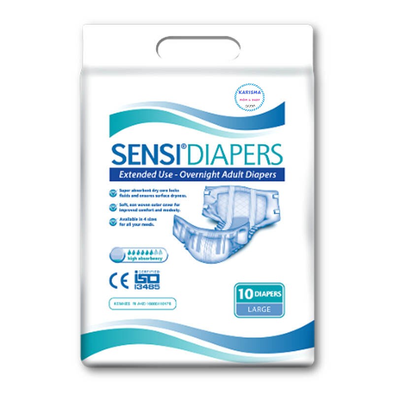 SENSI Perekat Adult Diapers / Popok Dewasa PEREKAT Size L isi 10 MURAH