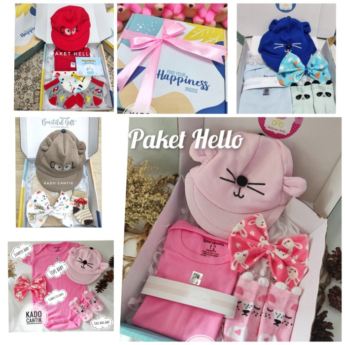 

[COD] Parcel bayi/kado kelahiran bayi/baby giftset/kafo bayi lahir - Hello, Pink