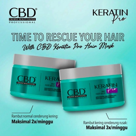 CBD Professional Keratin Pro Series Daily Treatment | Shampoo Conditioner 1000ml / Hair Mask 500ml